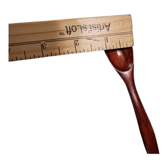 Set of 8 pcs wooden pattern mug coffee,cup,and spoon - Picture 9 of 13